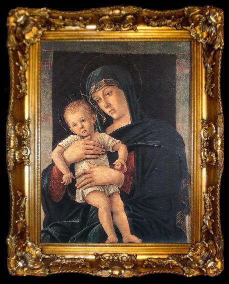 framed  BELLINI, Giovanni Madonna with the Child (Greek Madonna), ta009-2